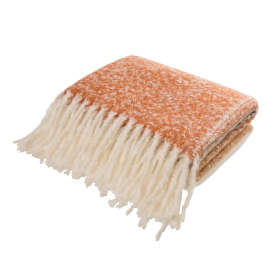 Glitzhome® Woven Acrylic Striped Jacquard Throw